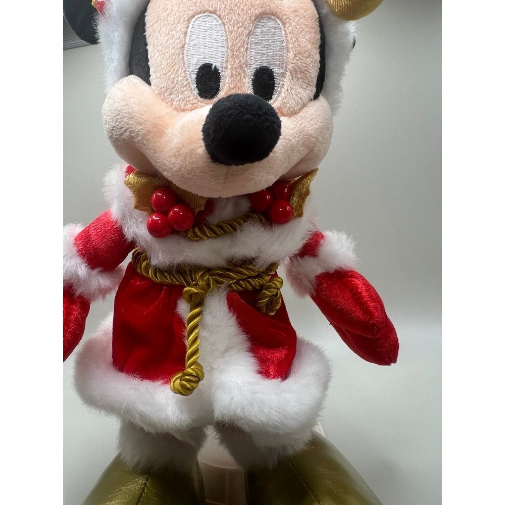 Disney Parks Exclusive Retired 2005 Christmas‎ Mickey Mouse 10" Beane Bag Plush